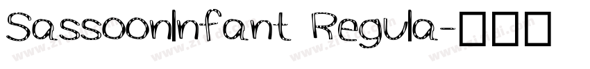 Sassoonlnfant Regula字体转换
